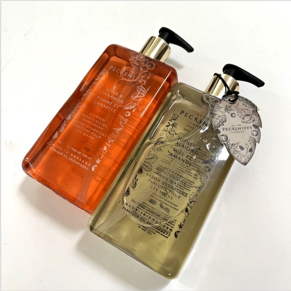 2x Pecksniff’s Apple Cinnamon & Honey Almond Hand Wash Set • Cozy Luxe Soaps - Picture 2 of 4